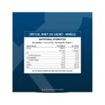 Información Nutricional Proteína Critical Whey Protein