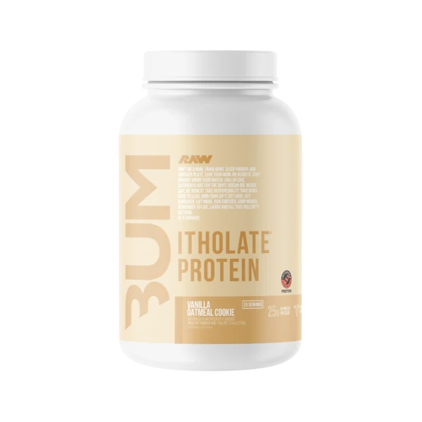 Proteína CBUM Isolate 2LB RAW sabor Vanilla Oatmeal Cookie en envase de 2 libras