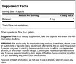 informacion nutricional de meltatonina-swanson-3mg