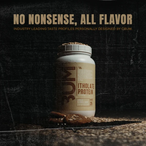 Proteína CBUM Isolate 2LB RAW sabor Vanilla Oatmeal Cookie en envase de 2 libras