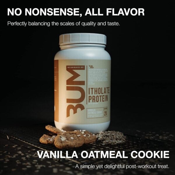 Proteína CBUM Isolate 2LB RAW sabor Vanilla Oatmeal Cookie en envase de 2 libras