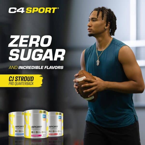 Pre Entreno C4 Sport Cellucor 30 servicios sabor Fruit Punch - suplemento en polvo para energía y rendimiento deportivo