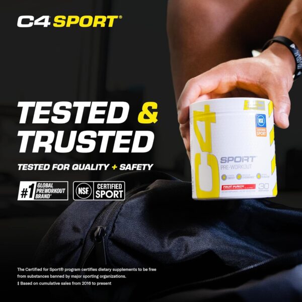 Pre Entreno C4 Sport Cellucor 30 servicios sabor Fruit Punch - suplemento en polvo para energía y rendimiento deportivo