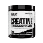 Envase de Creatina Monohidratada Nutrex 300g en polvo, suplemento deportivo para fuerza y recuperación