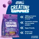 informacion Nutricional Creatina Gummies Applied Nutrition
