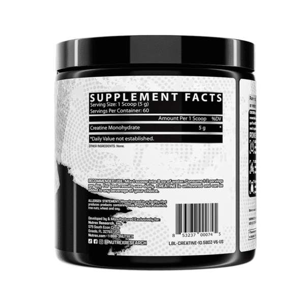 Informe Nutricional Creatina Nutrex