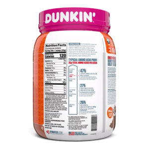 Informacion nutricional proteina Iso 100 Dytatize Dunkin